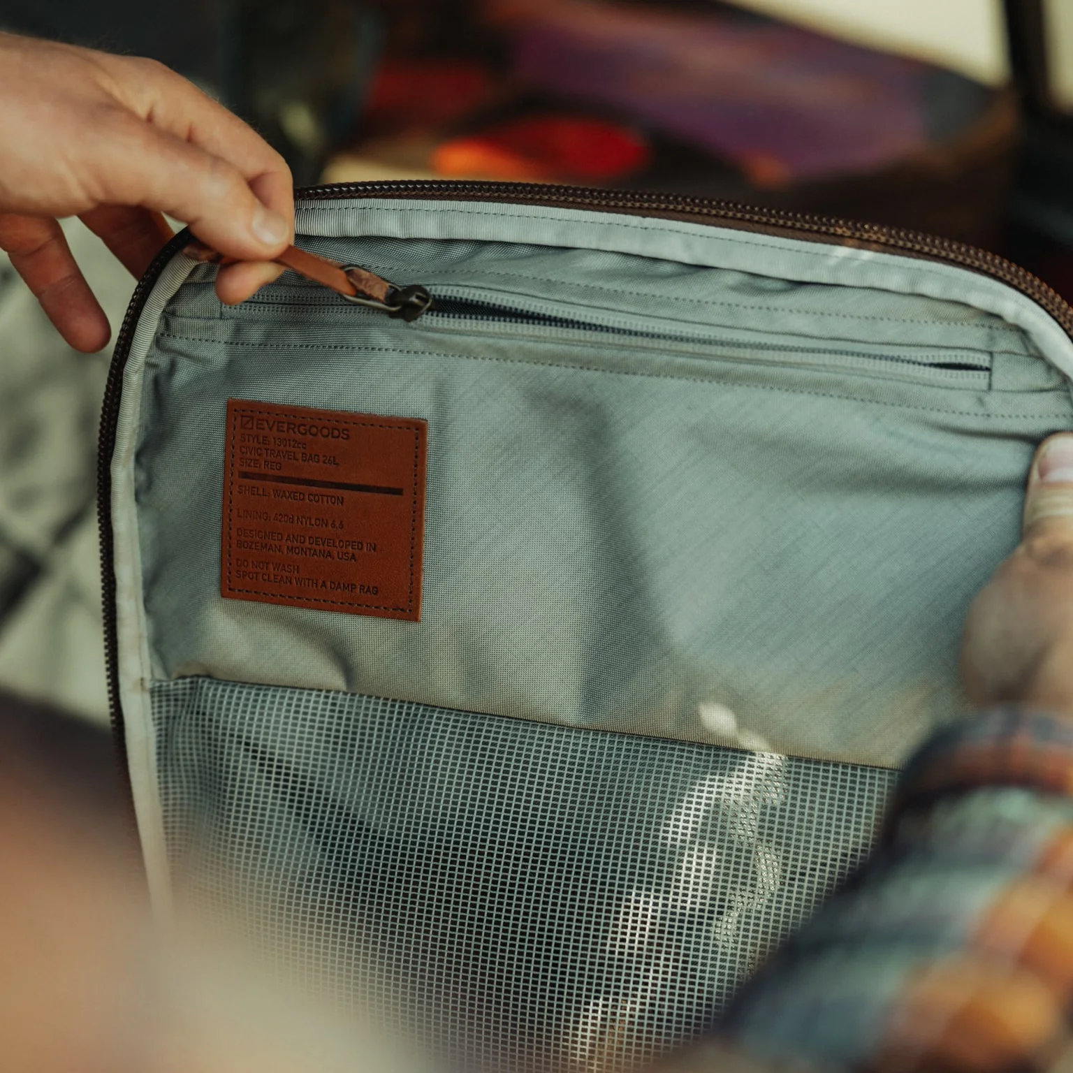 CIVIC Travel Bag - Waxed Canvas - Image 22